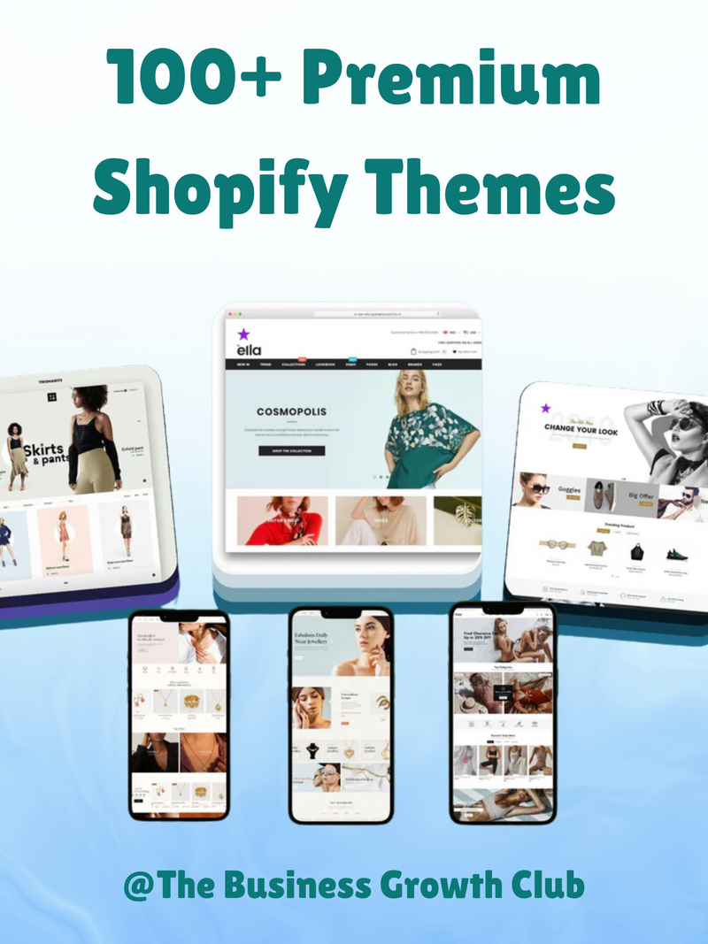 100+ Premium Shopify Themes for Your Online Store - The Business Growth Club India 🇮🇳