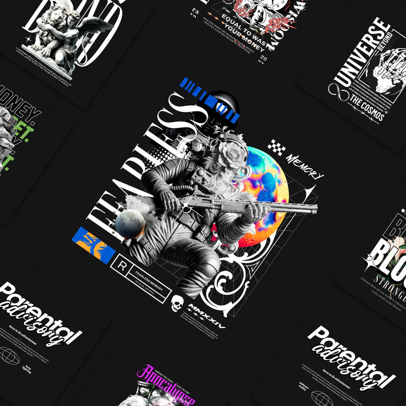 100 Ultra Premium Streetwear Graphics Bundle - Vector & PNG Collection