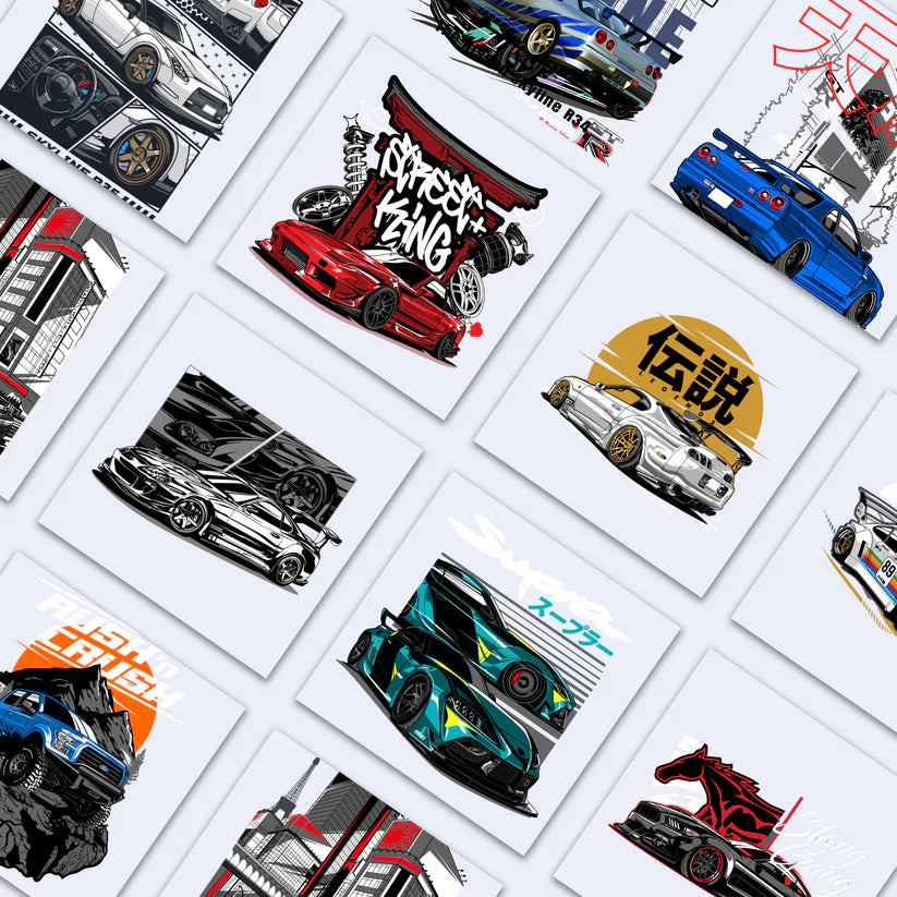 1000+ Premium Car Designs Bundle - Adobe Illustrator & PNG Files