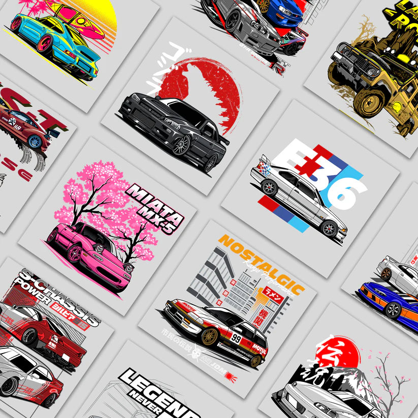 1000+ Premium Car Designs Bundle - Adobe Illustrator & PNG Files