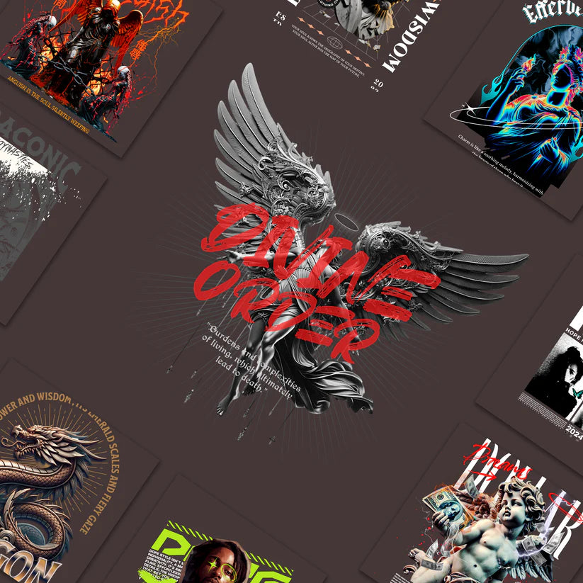 100 Premium Urban Streetwear Graphics Bundle - Vector & PNG Collection