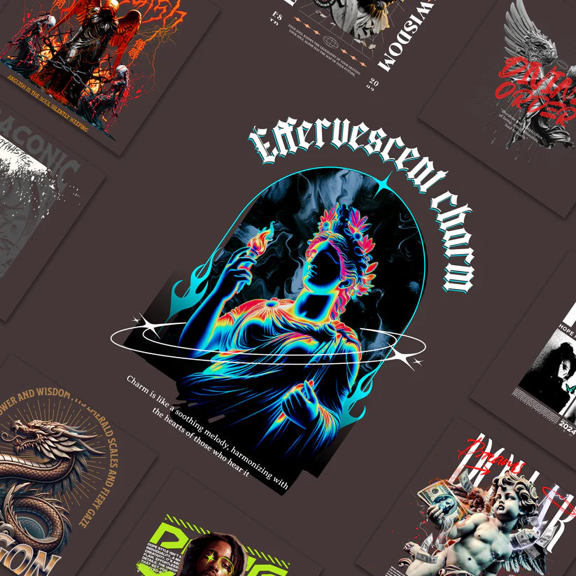 100 Premium Urban Streetwear Graphics Bundle - Vector & PNG Collection